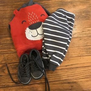 12 mo hoodie set & Children’s Place 4 Shoes